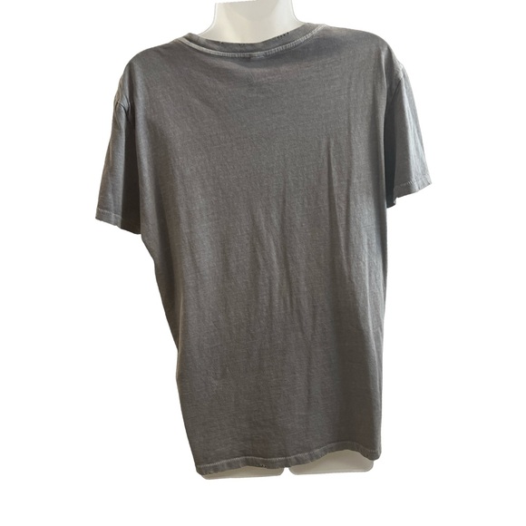 Twenty6 Designs Gray & Chartreuse Super Loved Distressed Tee Size M - Picture 6 of 7